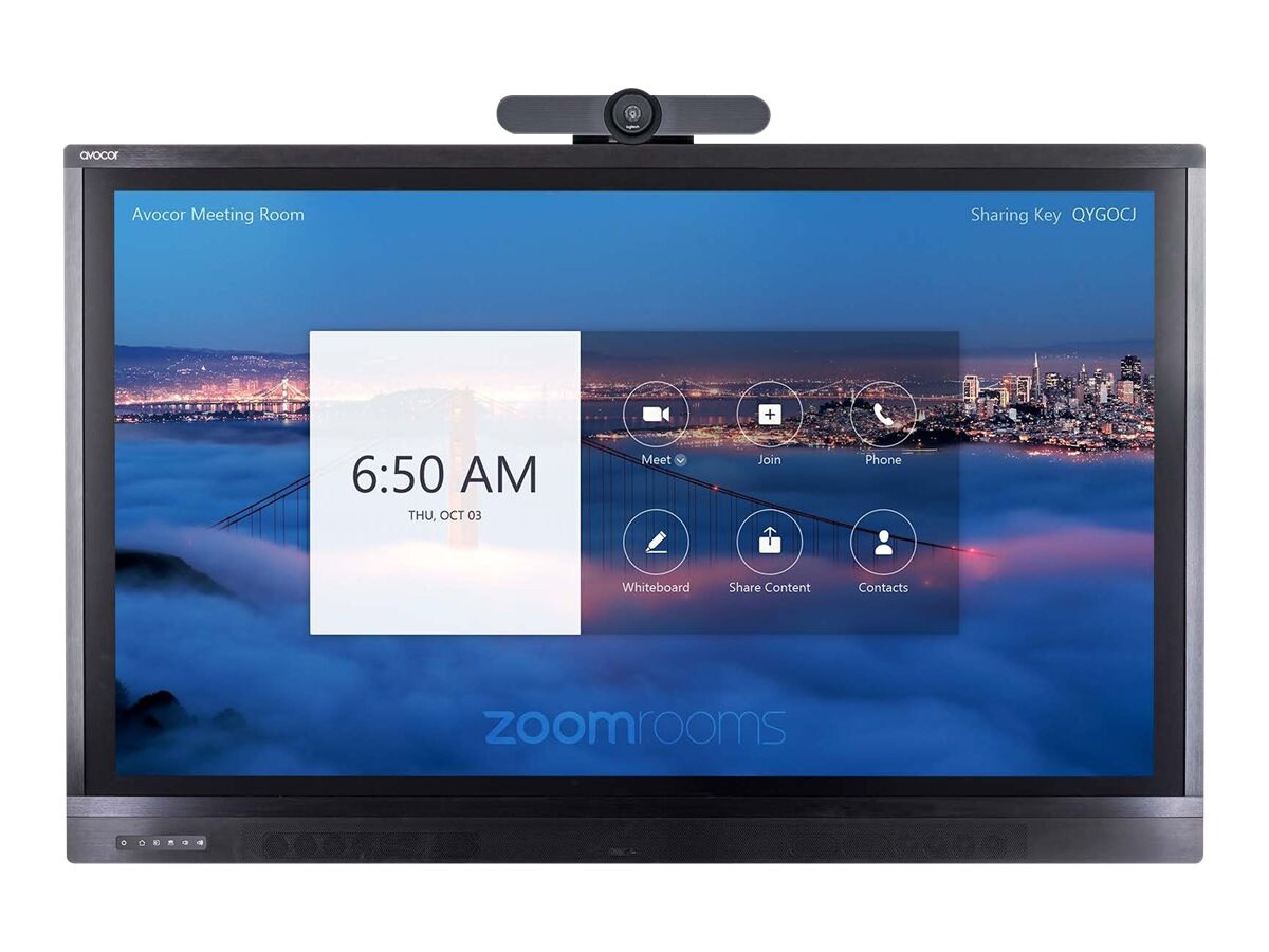Avocor ALZ-8620 85" Display for Zoom Room Touch with MeetUp