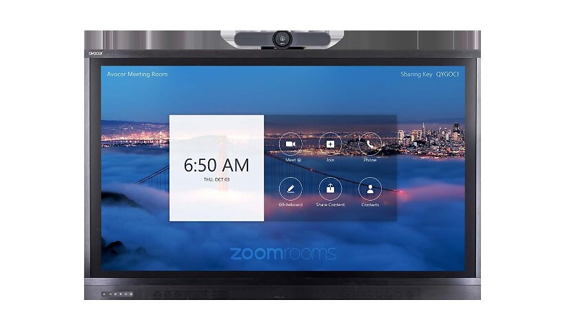 Avocor ALZ-6550 65" Premium Display for Zoom Room Touch with MeetUp