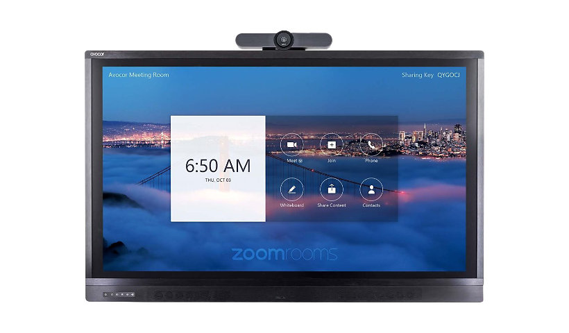 Avocor ALZ-7550 75" Premium Display for Zoom Room Touch with MeetUp