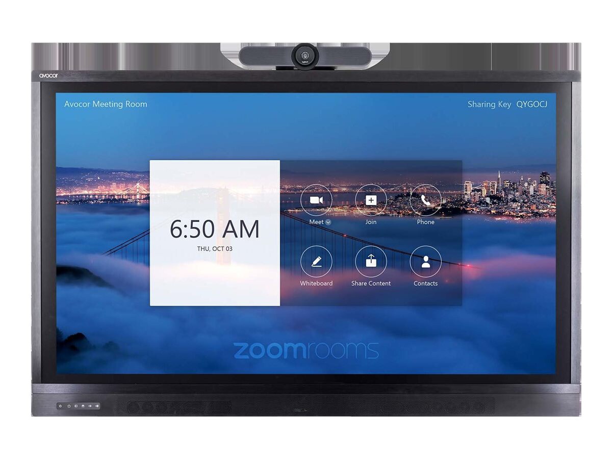 Avocor ALZ-8650 86" Premium Display for Zoom Room Touch with MeetUp