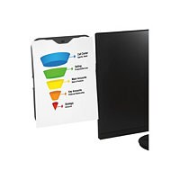 3M 8.5"x11" Dry Erase Monitor Whiteboard - Black