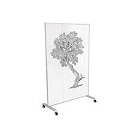 MooreCo Hierarchy Grow and Roll Mobile Glass Board - Large