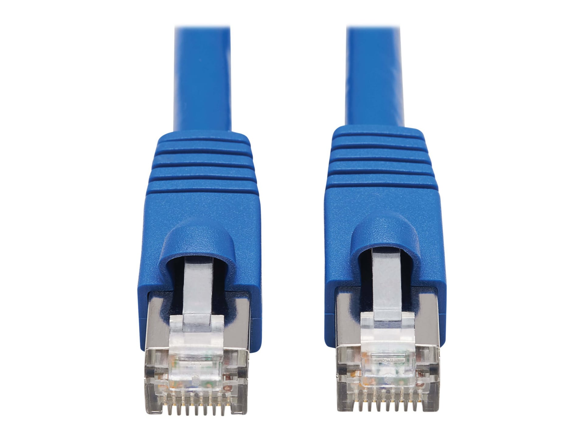 Tripp Lite Cat6a Patch Cable F/UTP Snagless w/ PoE 10G CMR-LP Blue M/M 50ft