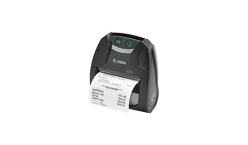 Zebra ZQ320 Mobile Receipt Printer - imprimante de reçus - Noir et blanc - thermique direct