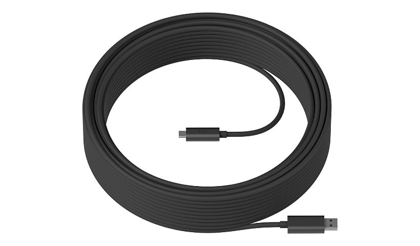 Logitech Strong - USB-C cable - USB Type A to 24 pin USB-C - 33 ft