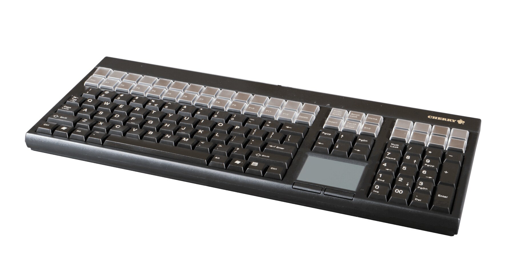 CHERRY Full-Sized Multifunctional Keyboard with Touchpad - Black