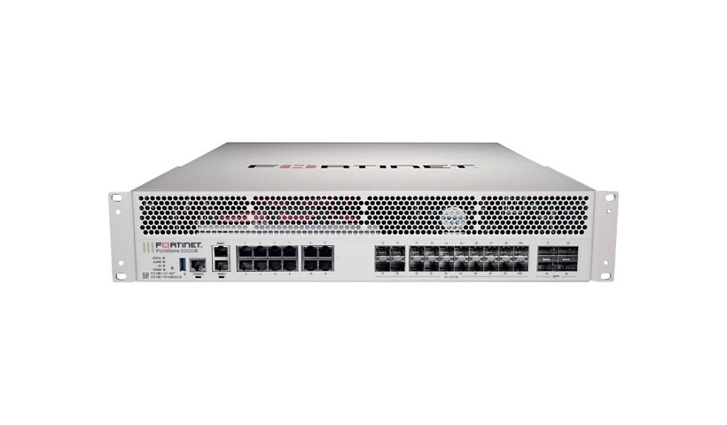 Fortinet FortiGate 2200E - UTM Bundle - security appliance - with 3 years FortiCare 24X7 Service + 3 years FortiGuard