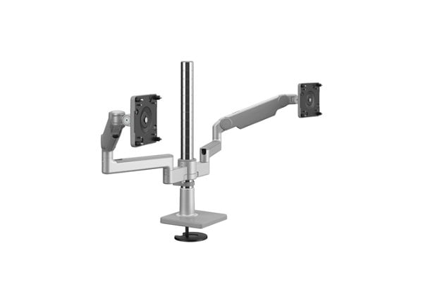 Humanscale M/Flex M2.1 Dual Monitor Arm - Silver with Gray Trim