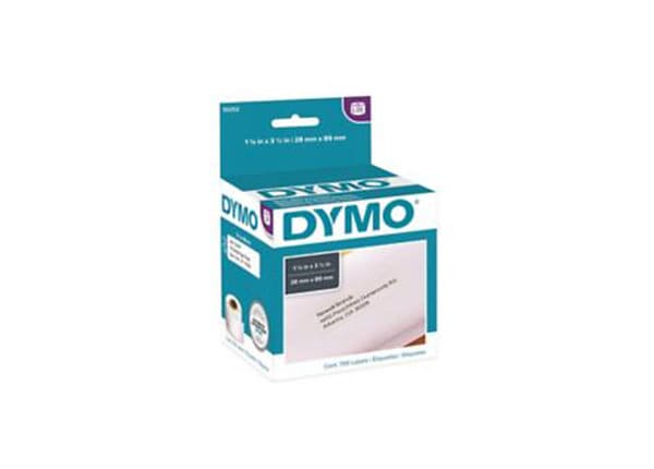 DYMO LabelWriter 1 1/8" x 3 1/2" Direct Thermal Label - White