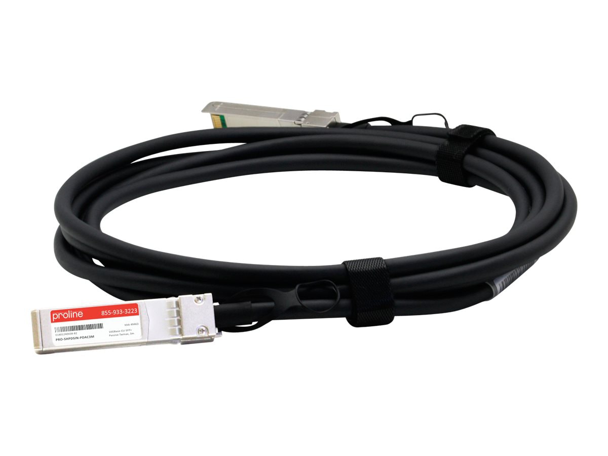 Proline HP® J9283D to Intel® XDACBL3M Compatible 10GBase-CU SFP+ to SFP+ Di