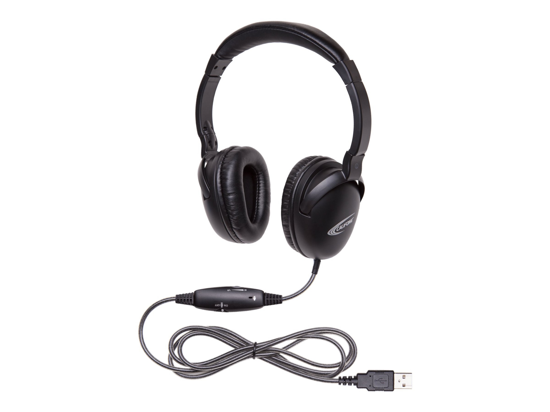 Califone NeoTech Plus 1017MUSB - wired headset - black