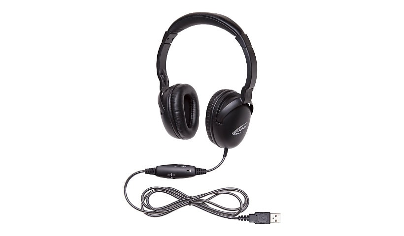 Califone NeoTech Plus 1017MUSB - wired headset - black