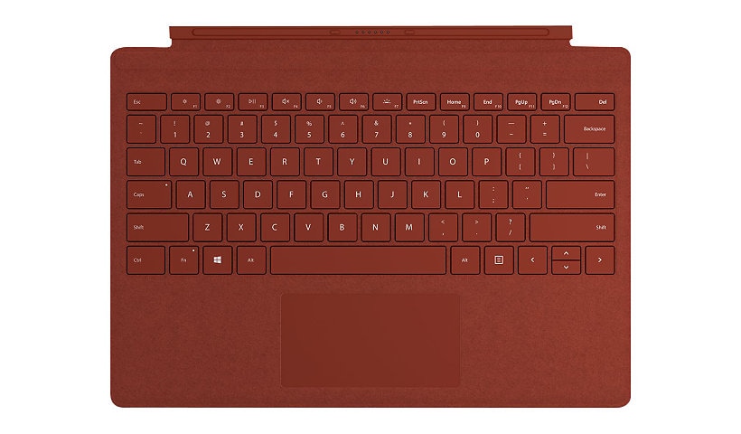 Microsoft Surface Pro Signature Type Cover - keyboard - with trackpad - QWERTY - US - poppy red