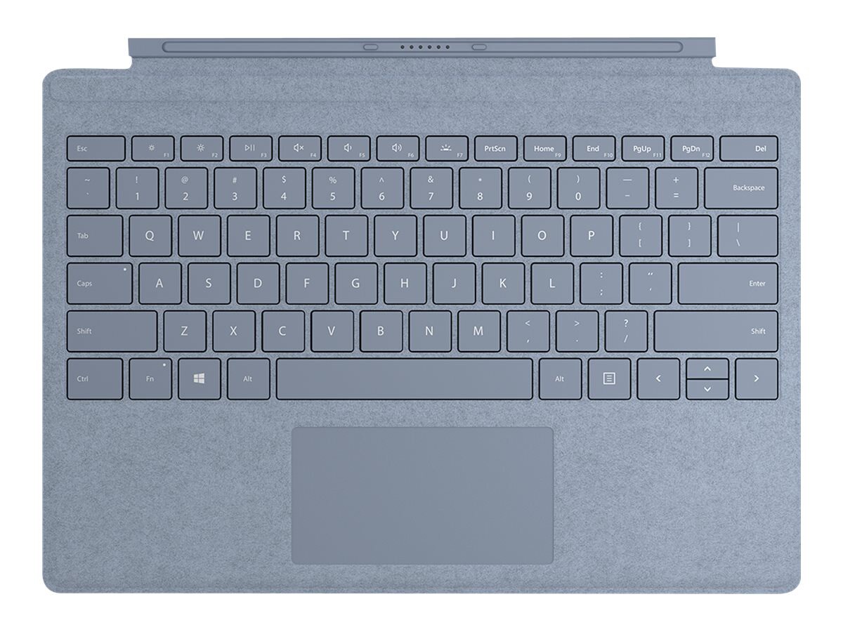 Microsoft Surface Pro Signature Type Cover - keyboard - with trackpad -  QWERTY - US - ice blue