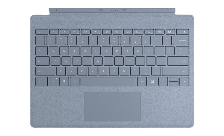 Microsoft Surface Pro Signature Type Cover - keyboard - with trackpad -  QWERTY - US - ice blue