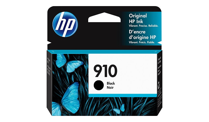 HP 910 Original Standard Yield Inkjet Ink Cartridge - Black - 1 Each