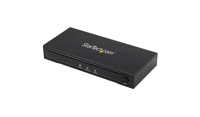 StarTech.com S-Video or Composite to HDMI Converter with Audio - 720p