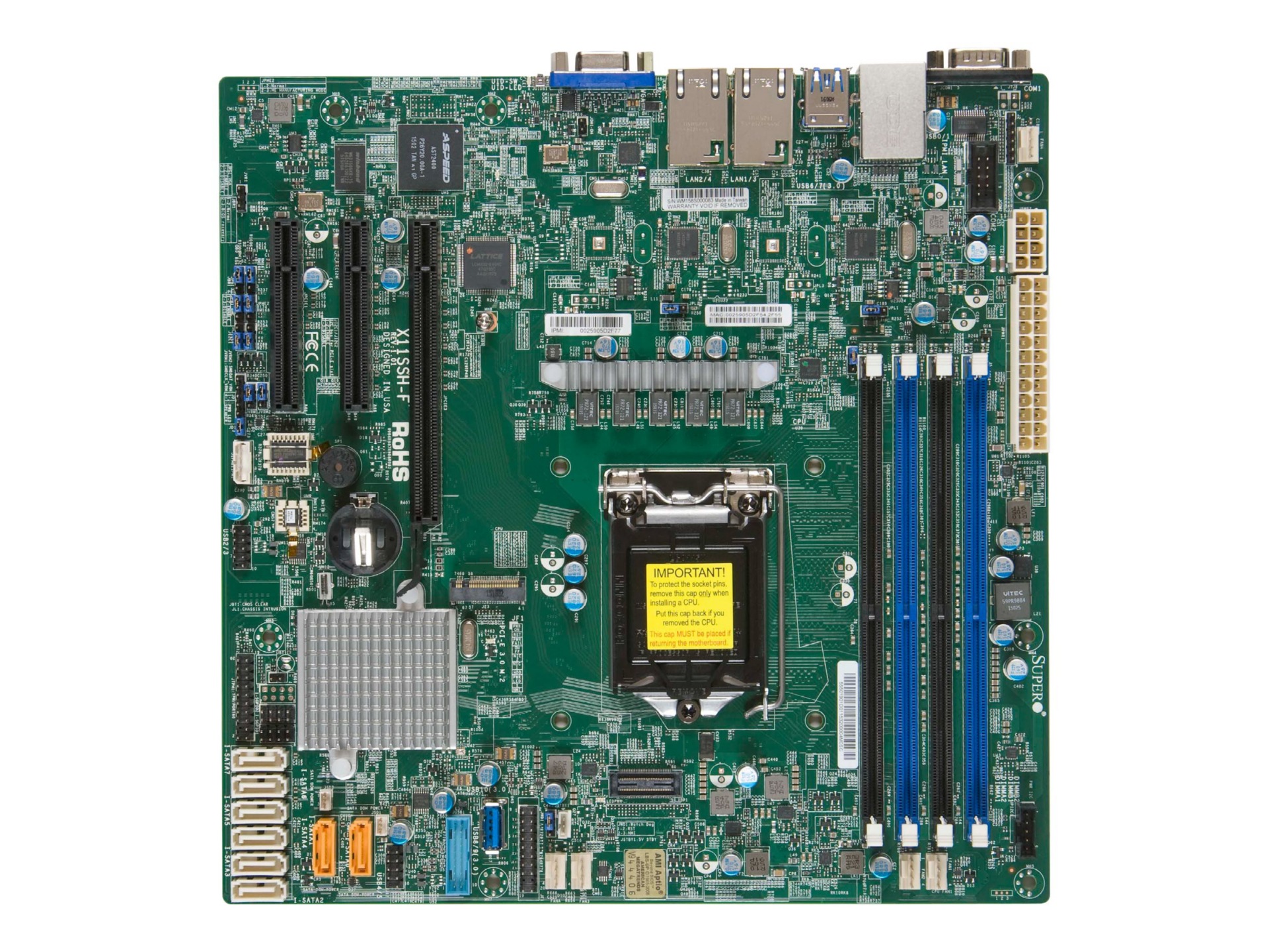 SUPERMICRO X11SSH-F - motherboard - micro ATX - LGA1151 Socket - C236