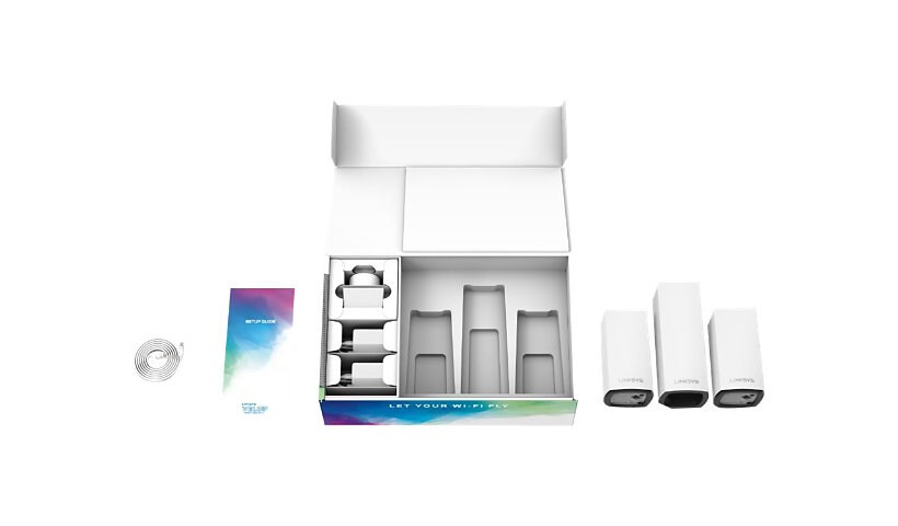 Linksys VELOP Whole Home Mesh Wi-Fi System WHW0203 - Combo Pack - Wi-Fi sys