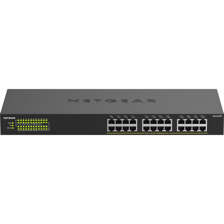 NETGEAR 24-port Gigabit Ethernet Unmanaged High-power PoE+ Switch with 380W