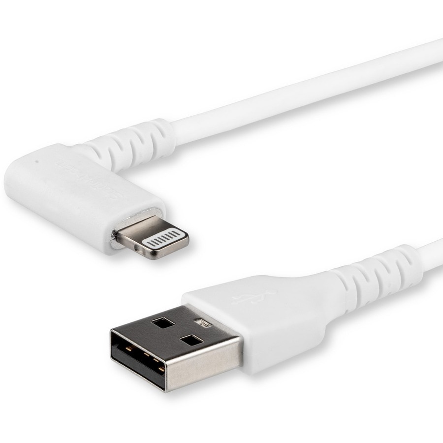 StarTech.com 1m USB A to Lightning Cable iPhone iPad Durable Right Angled 9