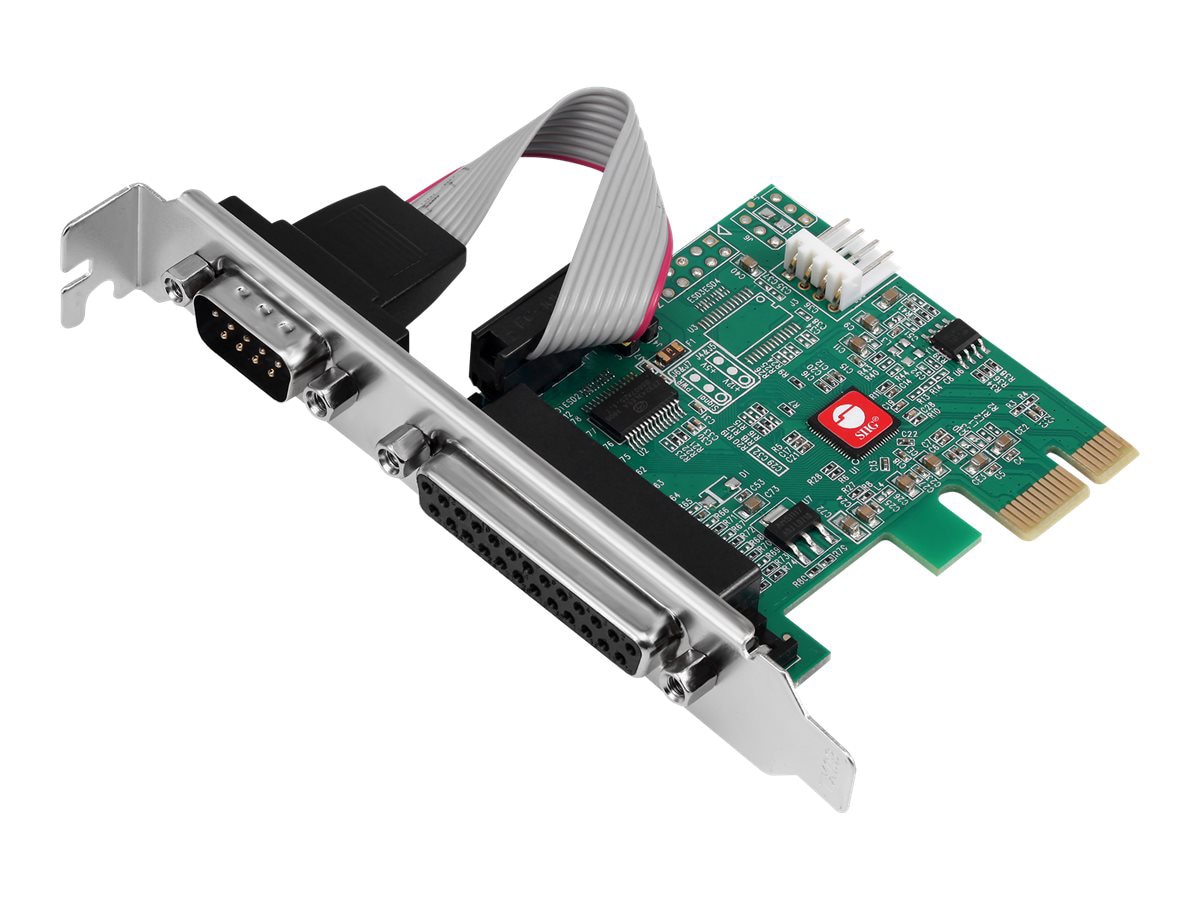SIIG DP Cyber 1S1P - parallel/serial adapter - PCIe 2.0 - RS-232 x 1 + para