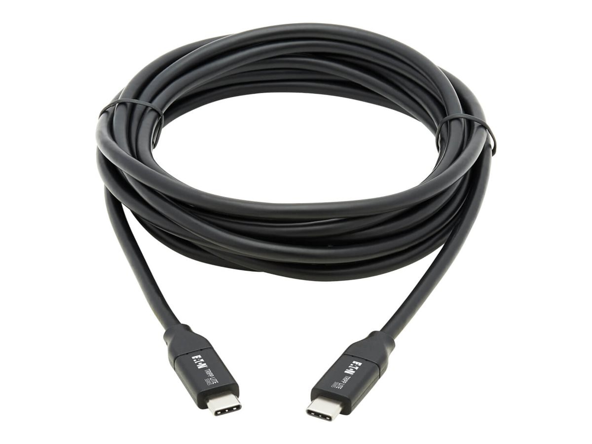 Thumbnail 2 of 5 for Eaton Tripp Lite Series USB Type C to USB C Cable USB 2.0 5A Rating USB-IF Cert M/M USB B Type C 3M - USB-C cable - 24