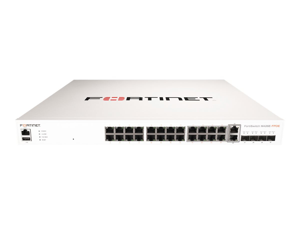 Fortinet FortiSwitch M426E-FPOE Layer 2/3 FortiGate Switch