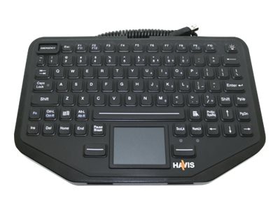 Havis Rugged KB-108 - keyboard - with touchpad - US