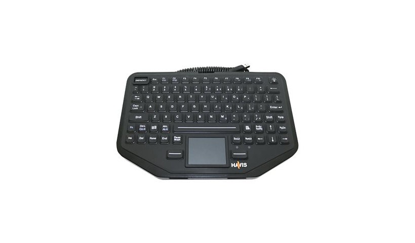 Havis Rugged KB-108 - keyboard - with touchpad - US