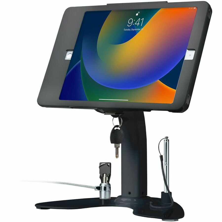 CTA Digital Dual Security Kiosk Stand with Locking Case and Cable for iPad