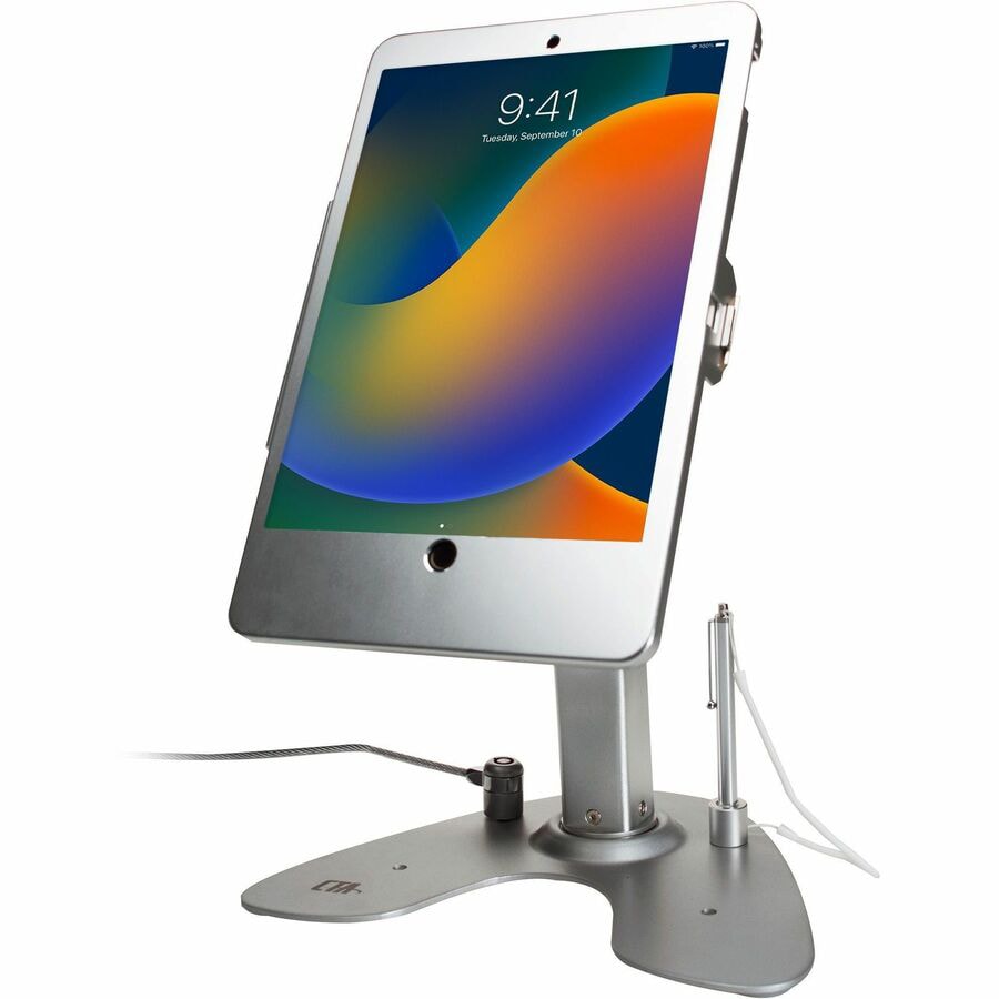 CTA Digital Dual Security Kiosk Stand with Locking Case and Cable for iPad