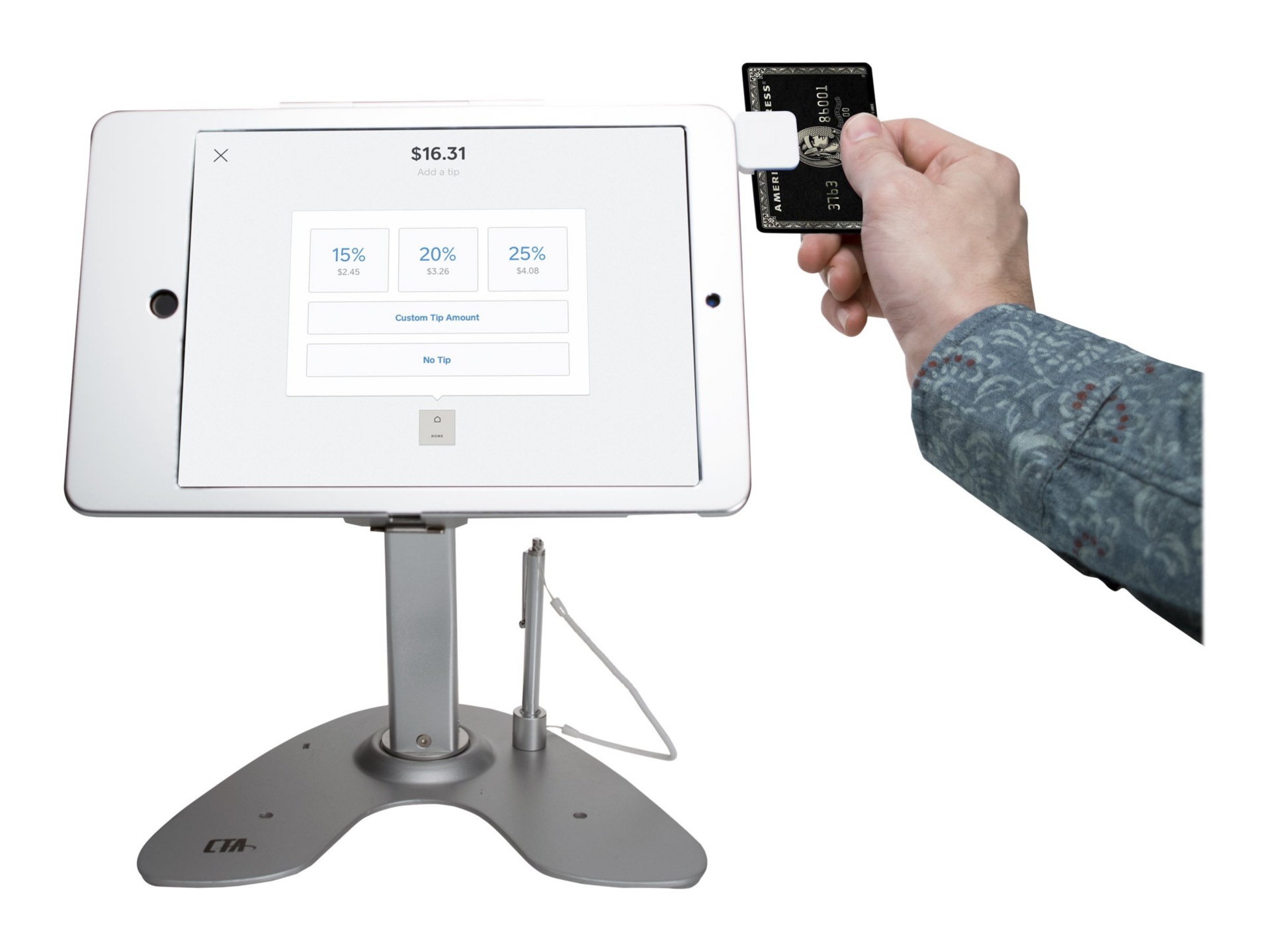 Thumbnail 5 of 23 for CTA Digital Dual Security Kiosk Stand with Locking Case and Cable for iPad 10.2-Inch