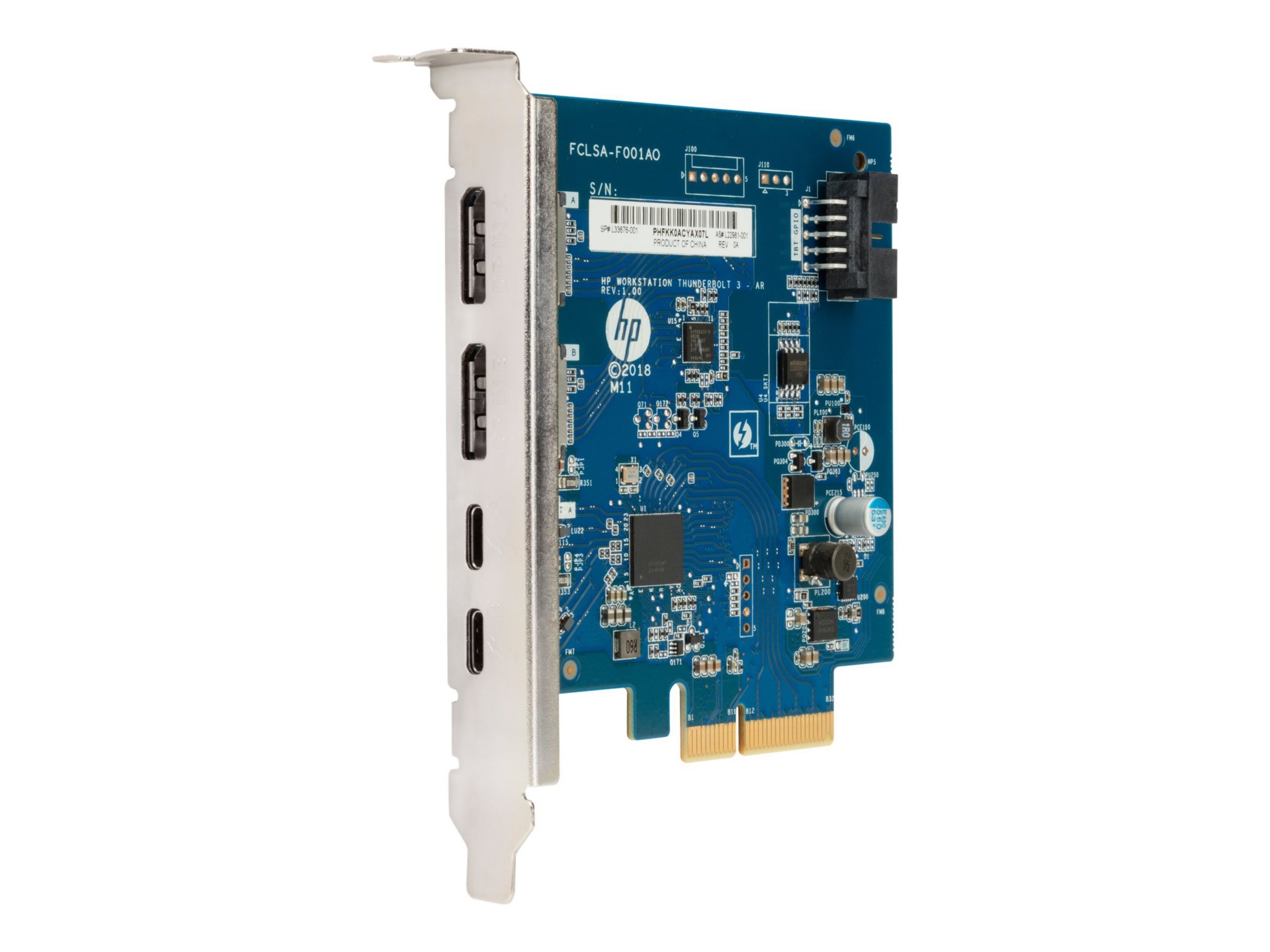 HP Dual Port Add-in-Card - Thunderbolt adapter - PCIe - Thunderbolt 3 x 2