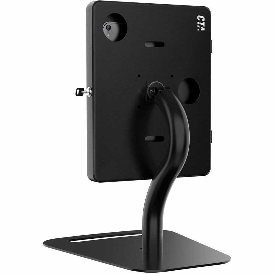 Thumbnail 4 of 15 for CTA Digital Premium Height-Adjustable Floor-to-Desk Security Kiosk for Tablets