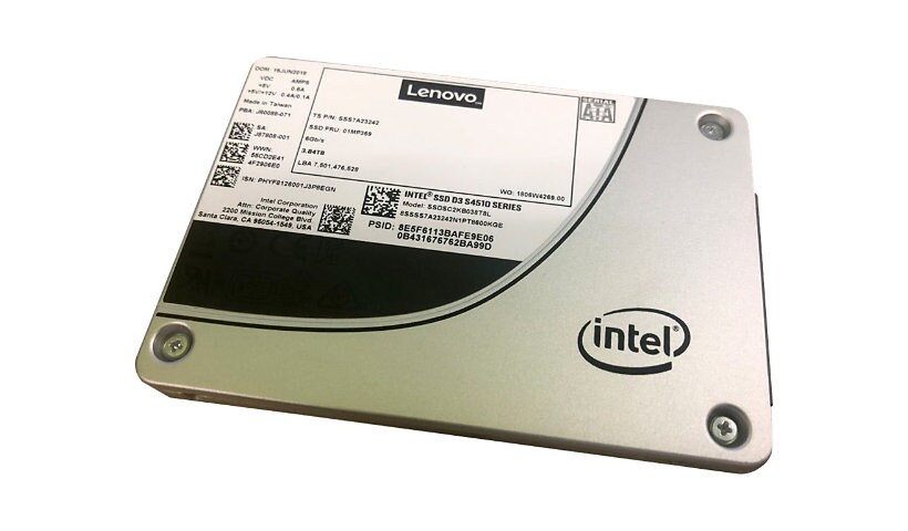 Intel S4510 Entry - solid state drive - 3.84 TB - SATA 6Gb/s
