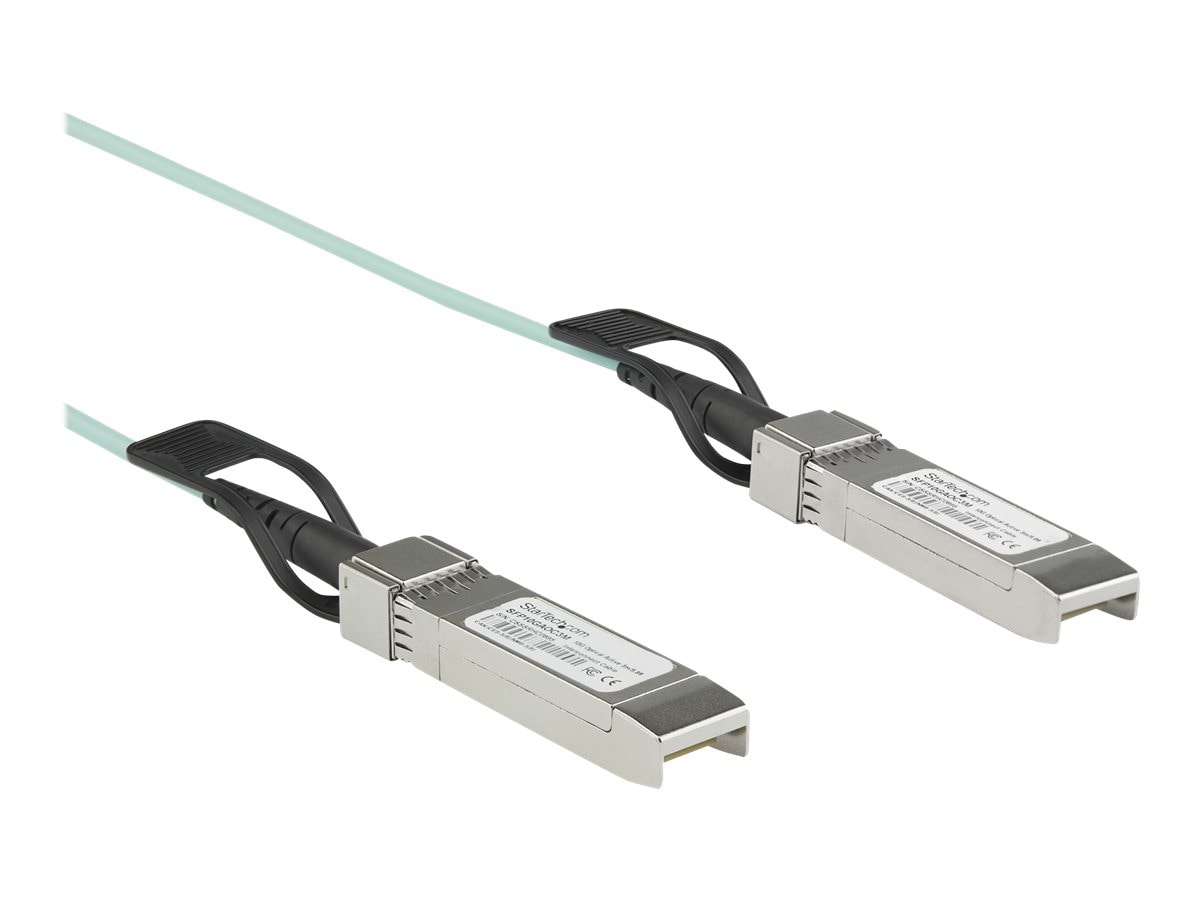 StarTech.com Dell EMC AOC-SFP-10G-3M Compatible 3m 10G SFP+ to SFP AOC Cable - 10GbE SFP+ Active Optical Fiber - 10Gbps