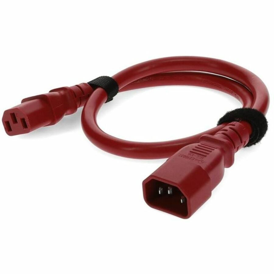 Proline 1.83m C13 Female to C14 Male 18AWG 100-250V at 10A Red Power Cable