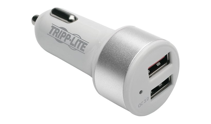 Tripp Lite Dual-Port USB Car Charger for Tablets and Cell Phones with Qualcomm Quick Charge 3.0 Technology car power