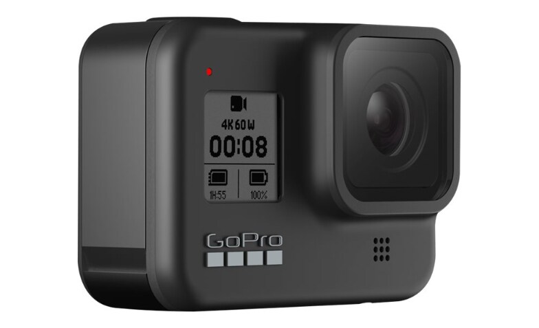 GoPro HERO8 Digital Camcorder, 2 LCD Touchscreen, CMOS, 4K, Black