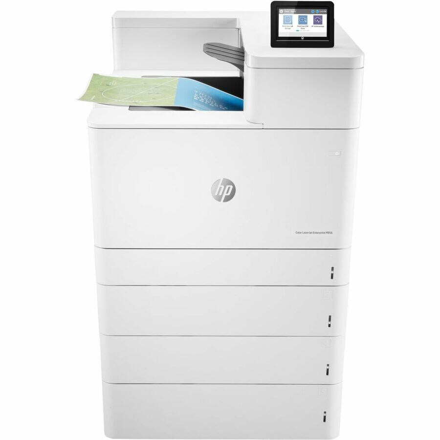 Thumbnail 2 of 6 for HP LaserJet Enterprise M856 M856x Floor Standing Laser Printer - Color