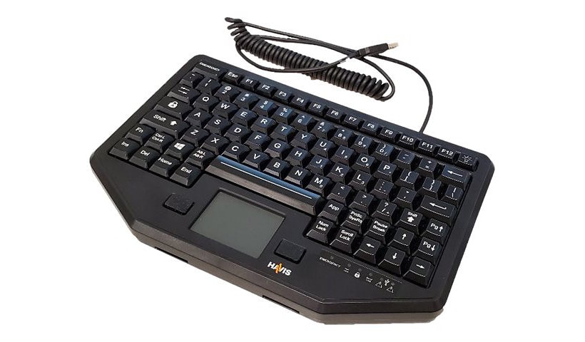 Havis Chiclet Style Low-Profile KB-105 - keyboard - with touchpad - US
