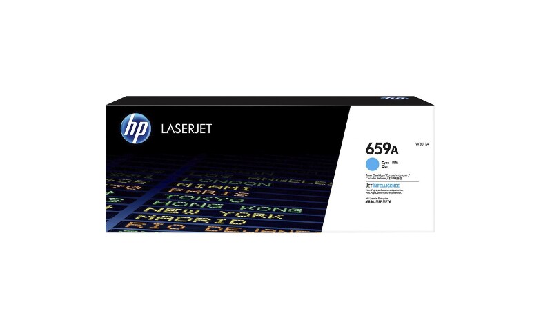 HP 659A (W2011A) Original High Yield Laser Toner Cartridge - Cyan - 1 Each - 13000 Pages