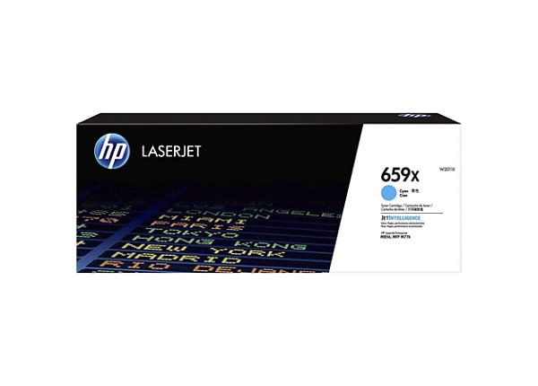 HP 659X (W2011X) Original High Yield Laser Toner Cartridge - Cyan - 1 Each - 29000 Pages HP 659X (W2011X) Original High Yield Laser Toner Cartridge - Cyan - 1 Each - 29000 Pages