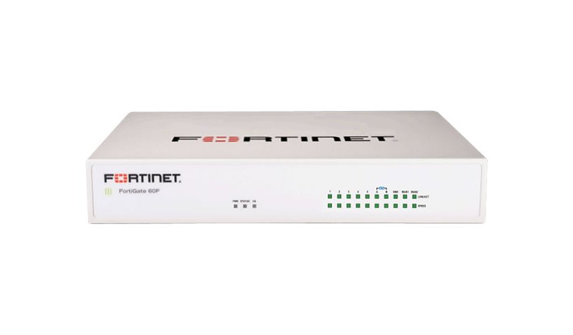 Fortinet FortiGate 60F - security appliance - with 3 years FortiCare 24X7 S