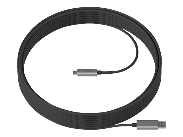 Logitech Strong - USB-C cable - USB Type A to 24 pin USB-C - 10 m