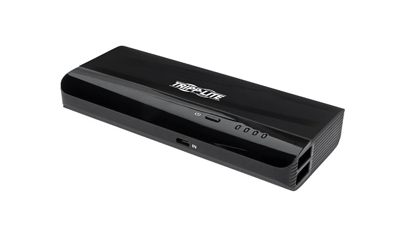 Tripp Lite Portable 2-Port USB Battery Charger Mobile Power Bank 10.4k mAh banque d'alimentation - Li-Ion - USB
