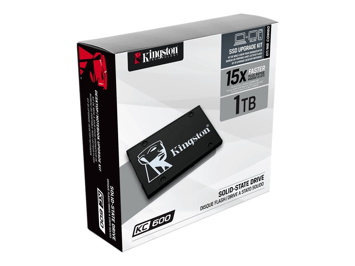 Thumbnail 5 of 6 for Kingston KC600 Desktop/Notebook Upgrade Kit - SSD - 1.024 TB - SATA 6Gb/s