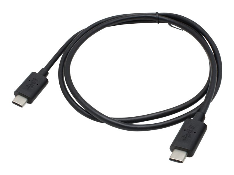 AddOn 6ft USB C 3.1 Male to USB C 3.1 Male Right Angled Black Cable