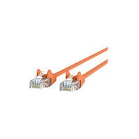 Belkin Cat5e/Cat5 6ft Orange Snagless Ethernet Patch Cable, PVC, UTP, 24 AWG, RJ45, M/M, 350MHz, 6'